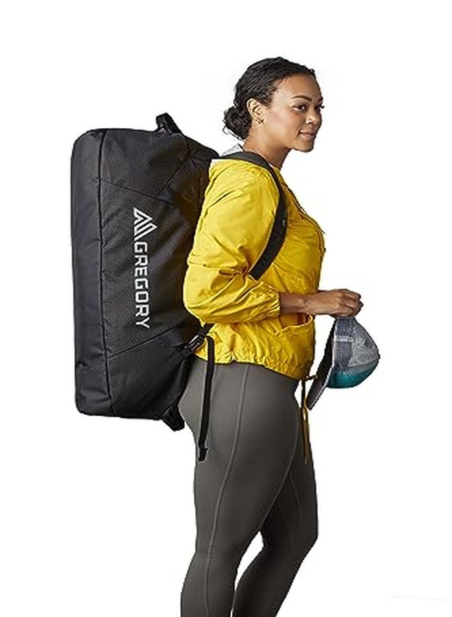 Gregory Supply 90L Adventure Travel/Gear Organization Duffel Bag, Tuckable Backpack Straps, Packable, Water-Repellent, Obsidian Black - Image 5